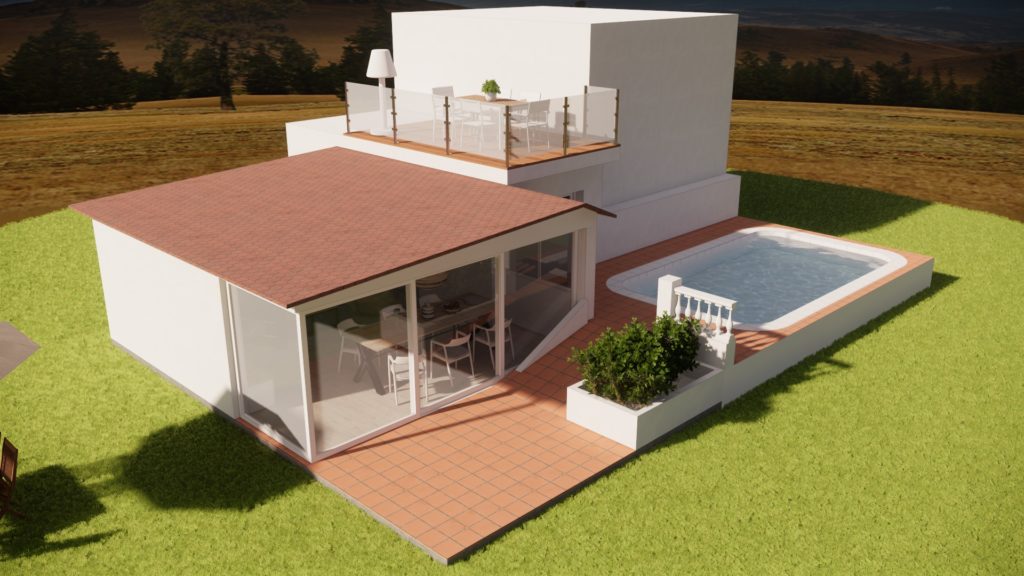Ampliación terraza con jard&iacute;n y piscina en casa rural &ndash; 5 &ndash; estado reformado