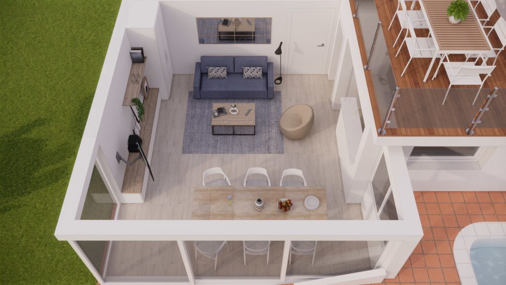 Ampliación terraza con jard&iacute;n y piscina en casa rural &ndash; 6 &ndash; vista general