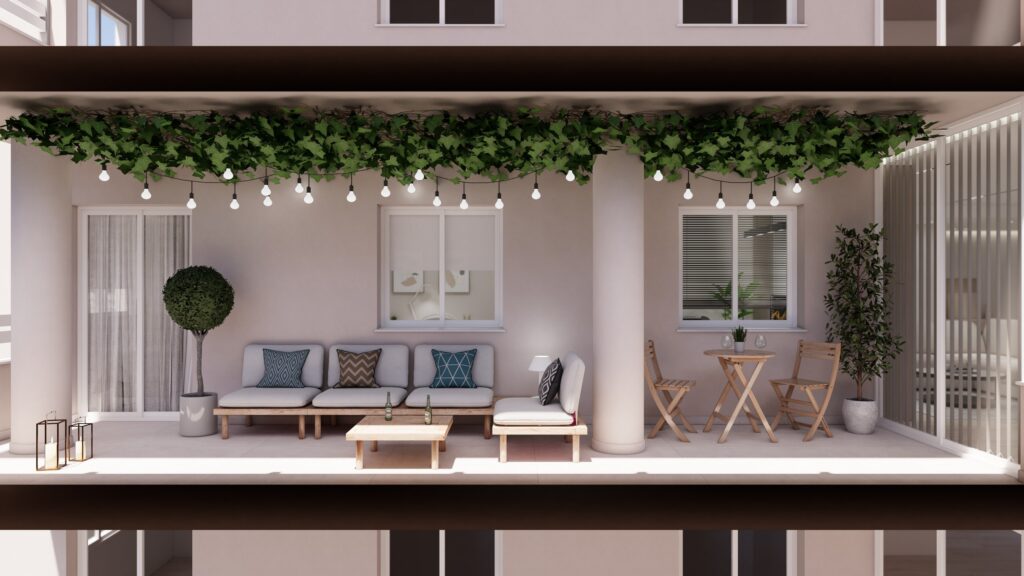 Proyecto Interiorismo y Reforma Integral - Camino Suárez - Málaga - Diseño de Interiores - 17 - Terraza 3a
