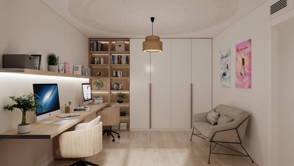 Proyecto Interiorismo y Reforma Integral - Comedias - Antequera - Diseño de Interiores - 18 - Despacho 2 - v2