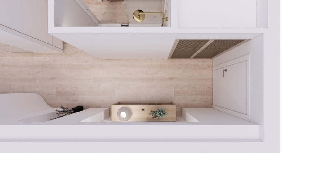 Proyecto Interiorismo y Reforma Integral - Comedias - Antequera - Diseño de Interiores - vista superior 1 - entrada