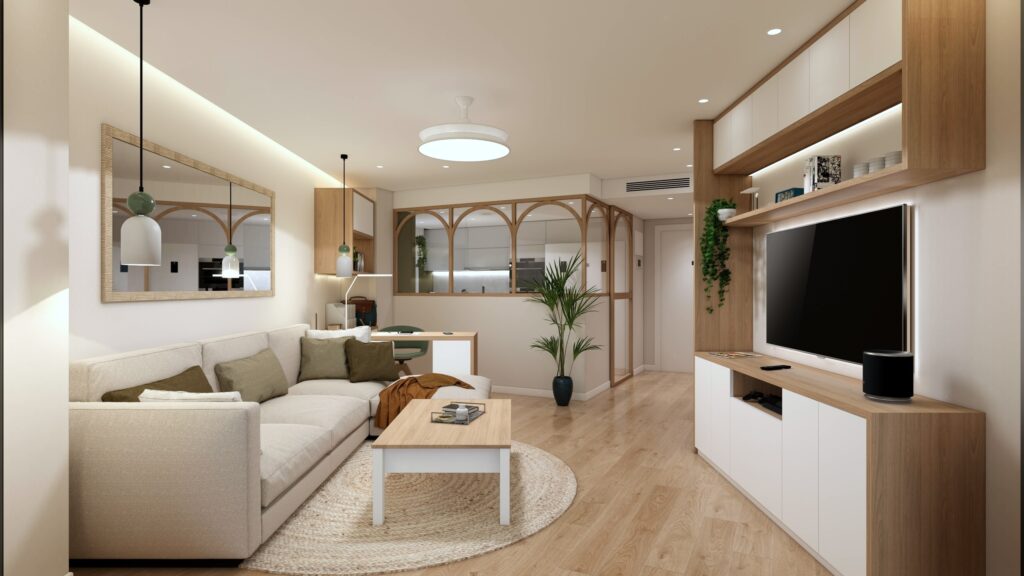 Proyecto Interiorismo y Reforma Integral - Costa del Oro - Torrox Costa - Diseño de Interiores - v6 - 04 - Salón