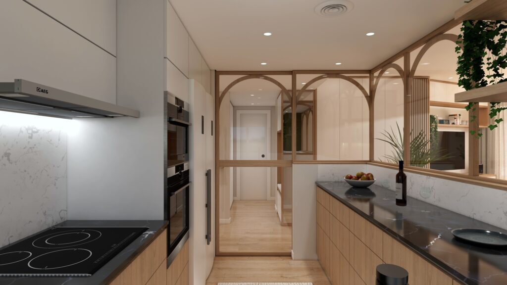 Proyecto Interiorismo y Reforma Integral - Costa del Oro - Torrox Costa - Diseño de Interiores - v6 - 14 - Cocina