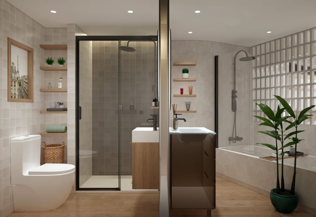 Proyecto Interiorismo y Reforma Integral - Costa del Oro - Torrox Costa - Diseño de Interiores - v6 - 24 - Dos Baños