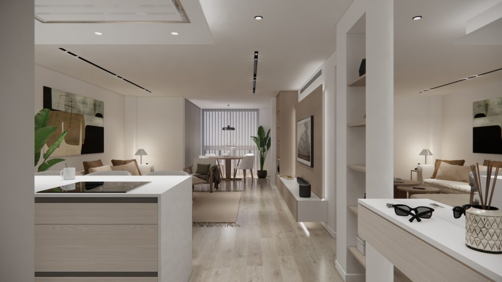 Proyecto Interiorismo y Reforma Integral - Esquilo 22 - El Cónsul - Málaga - Diseño de Interiores - v3 - 01 - desde Entrada