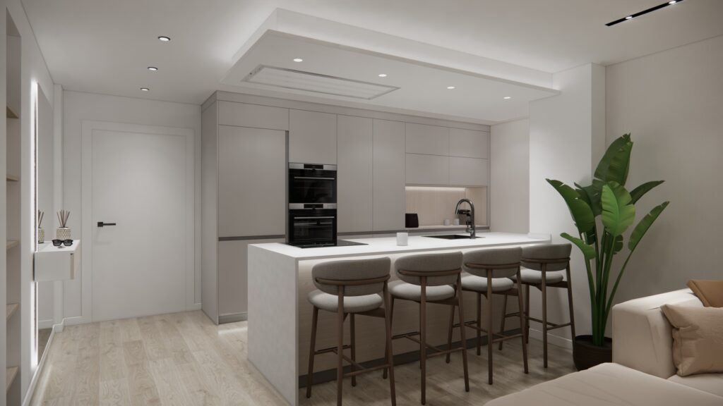 Proyecto Interiorismo y Reforma Integral - Esquilo 22 - El Cónsul - Málaga - Diseño de Interiores - v3 - 03 - Cocina