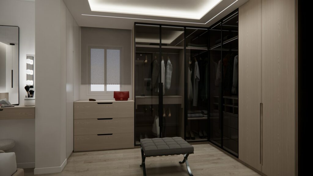 Proyecto Interiorismo y Reforma Integral - Esquilo 22 - El Cónsul - Málaga - Diseño de Interiores - v3 - 23 - vestidor