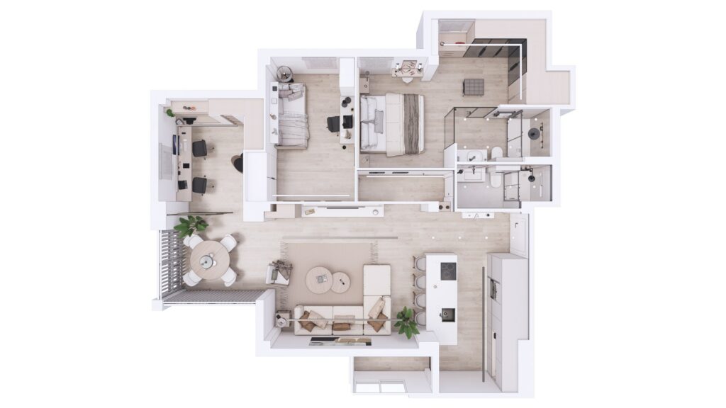 Proyecto Interiorismo y Reforma Integral - Esquilo 22 - El Cónsul - Málaga - Diseño de Interiores - v3 - 28 - vista general