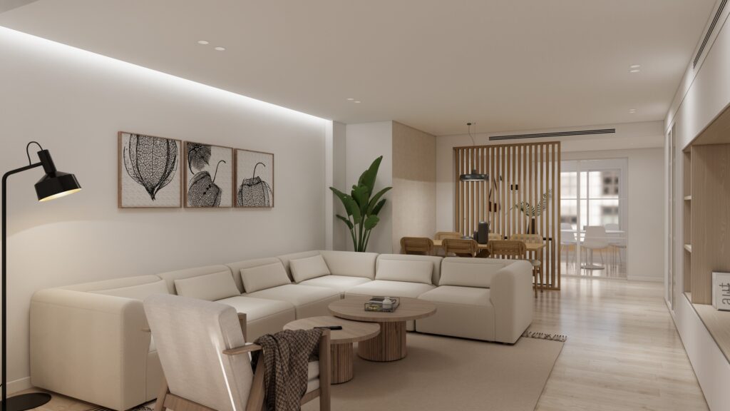 Proyecto Interiorismo y Reforma Integral - Ramón Gómez de la Serna 15 - Marbella - Diseño de Interiores - 16 - Salón