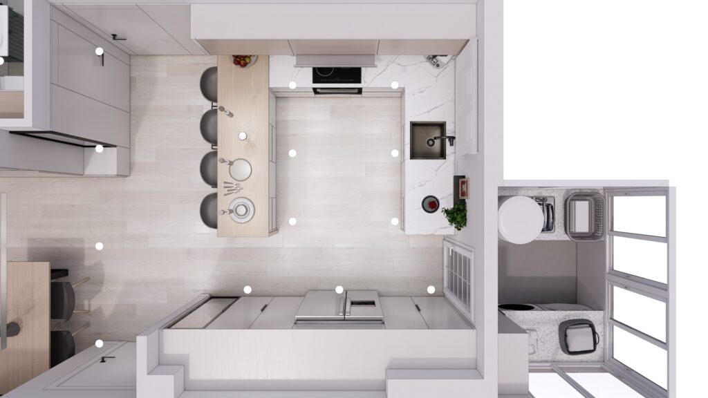Proyecto Interiorismo y Reforma Vivienda - Av Pío Baroja - Echeverría del Palo - Málaga - Diseño de Interiores - 09 - cocina general