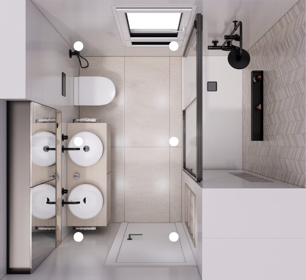 Proyecto Interiorismo y Reforma Vivienda - Av Pío Baroja - Echeverría del Palo - Málaga - Diseño de Interiores - 21 22 - baño general 2