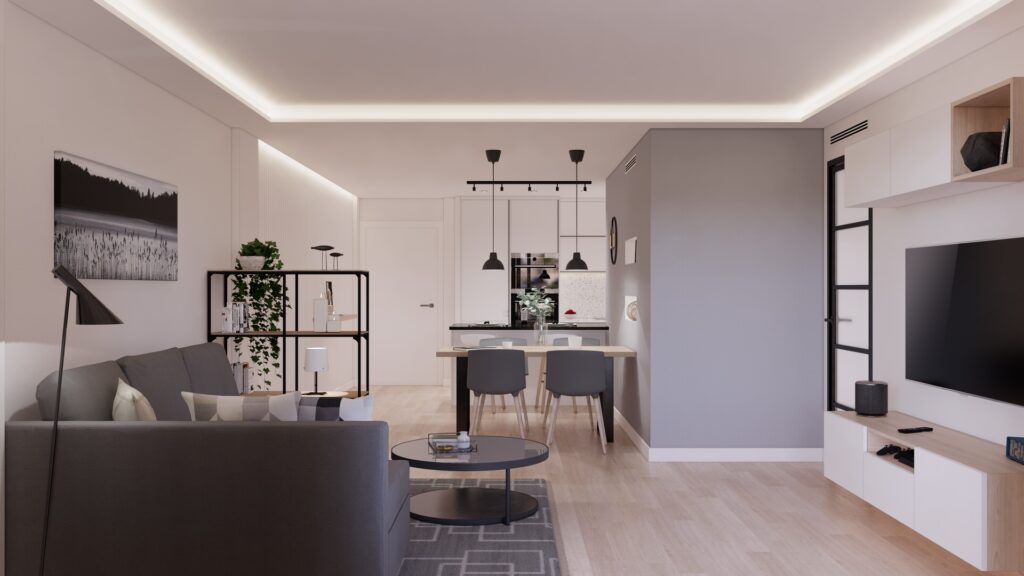 Proyecto Interiorismo y Reforma Vivienda Corregidor José Viciana - Málaga - Diseño de Interiores - 13 - desde Terraza - B