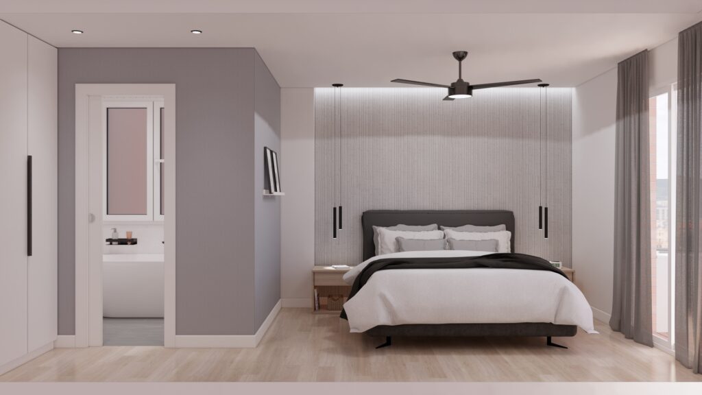 Proyecto Interiorismo y Reforma Vivienda Corregidor José Viciana - Málaga - Diseño de Interiores - 25 - Dormitorio Principal - 3 - C