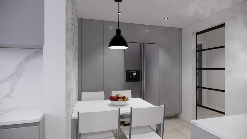 Proyecto Interiorismo y Reforma Vivienda en Maestro Solano &ndash; Torremolinos &ndash; 02 &ndash; Cocina &ndash; Zona de comedor