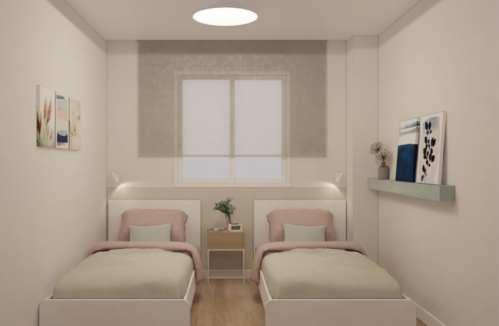 Proyecto Interiorismo y Reforma vivienda Avda del Mediterráneo Rincón de la Victoria Málaga - 13 - Dormitorio de Invitados