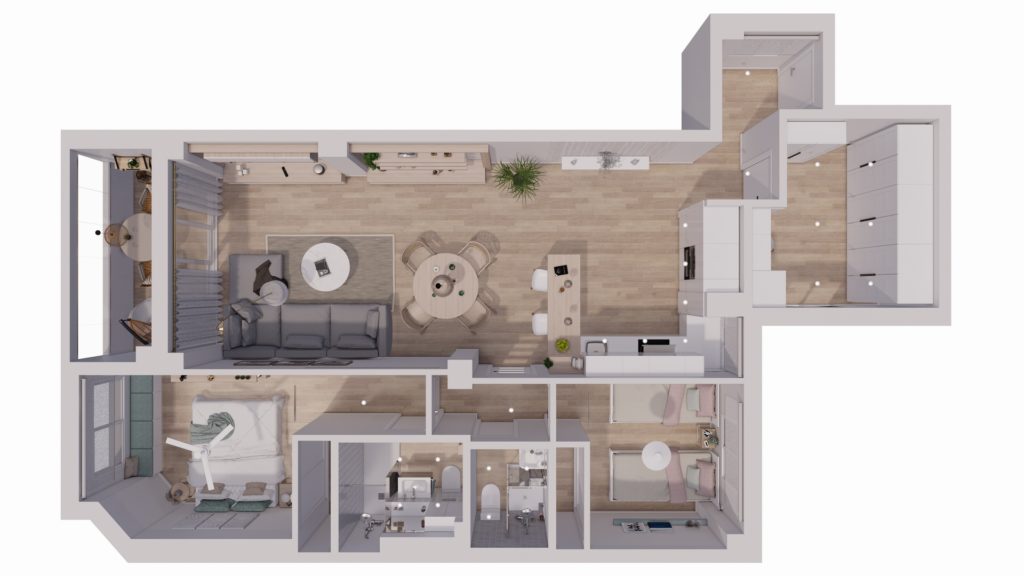 Proyecto Interiorismo y Reforma vivienda Avda del Mediterráneo Rincón de la Victoria Málaga - 21 - Vista General