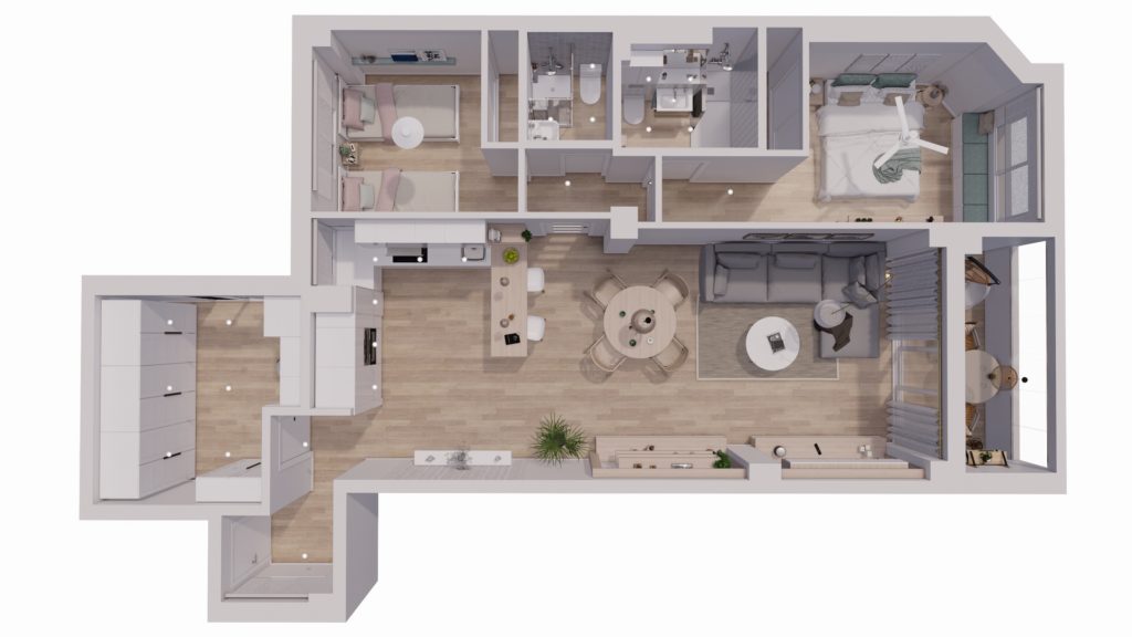 Proyecto Interiorismo y Reforma vivienda Avda del Mediterráneo Rincón de la Victoria Málaga - 22 - Vista General