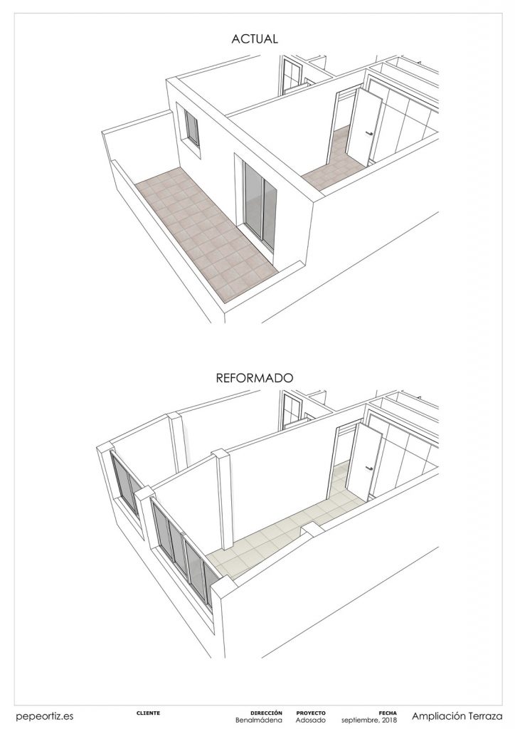 Proyecto reforma vivienda adosado Benalmadena Malaga - 1