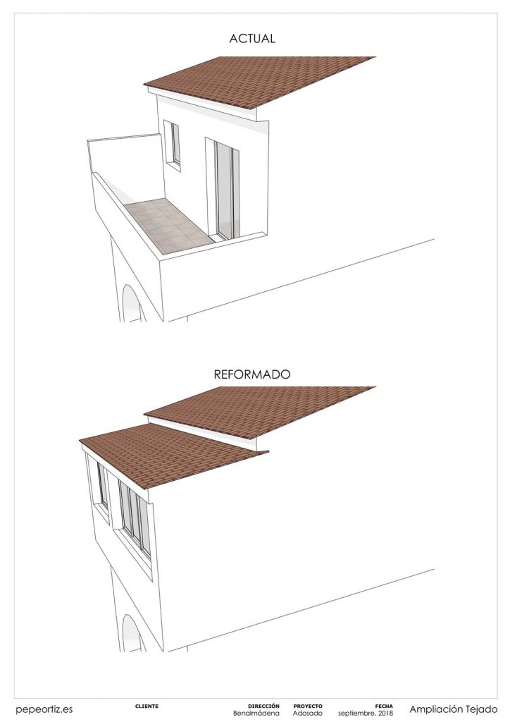 Proyecto reforma vivienda adosado Benalmadena Malaga - 2