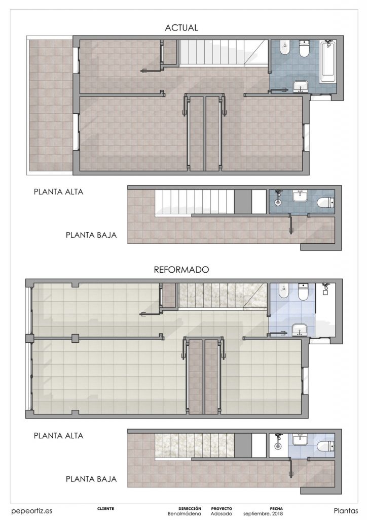 Proyecto reforma vivienda adosado Benalmadena Malaga - 3
