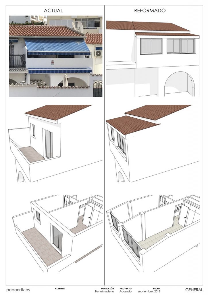 Proyecto reforma vivienda adosado Benalmadena Malaga - 7