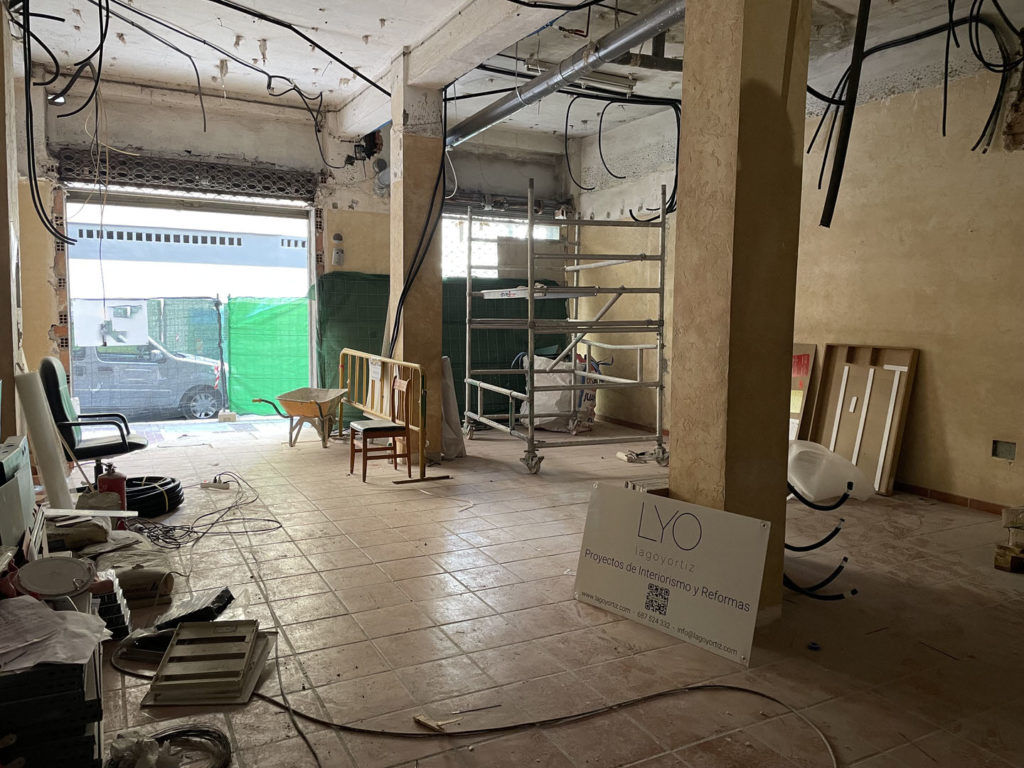 Reforma local comercial oficina en Montes de Oca - Málaga - Obra - 9 - Preinstalación de electricidad