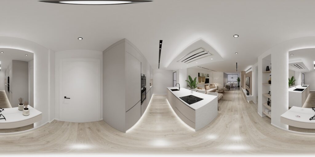 Tour virtual de vivienda para proyecto de interiorismo y reforma integral en C. Esquilo 22, El Cónsul, Málaga