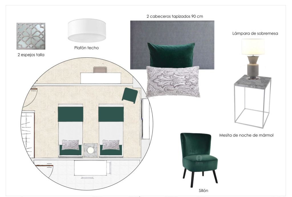 proyecto de mobiliario y decoraci&oacute;n piso alquiler Marbella M&aacute;laga 6