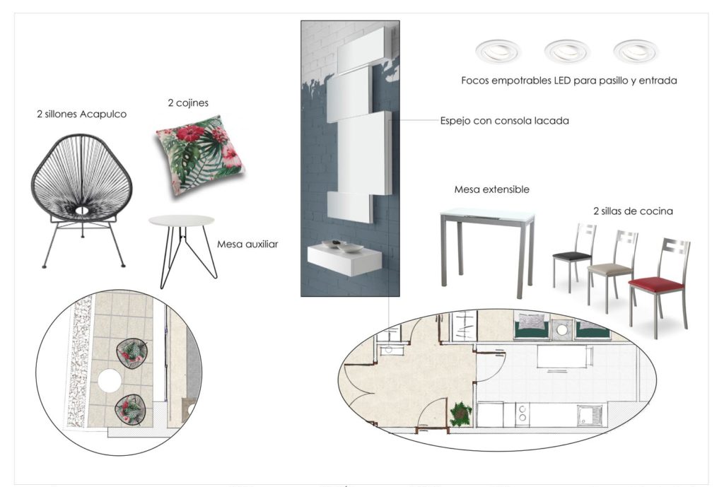 proyecto de mobiliario y decoraci&oacute;n piso alquiler Marbella M&aacute;laga 7