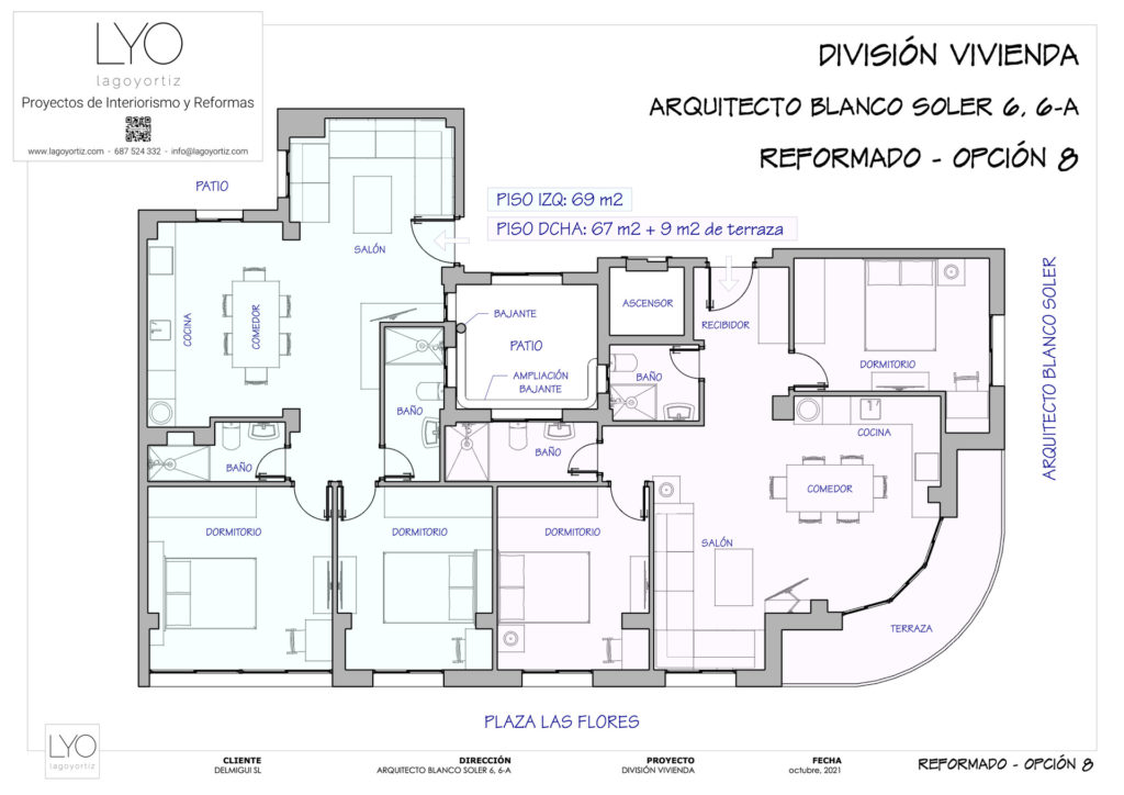 proyecto división vivienda alquiler turistico centro historico malaga - CAD opciones - 8