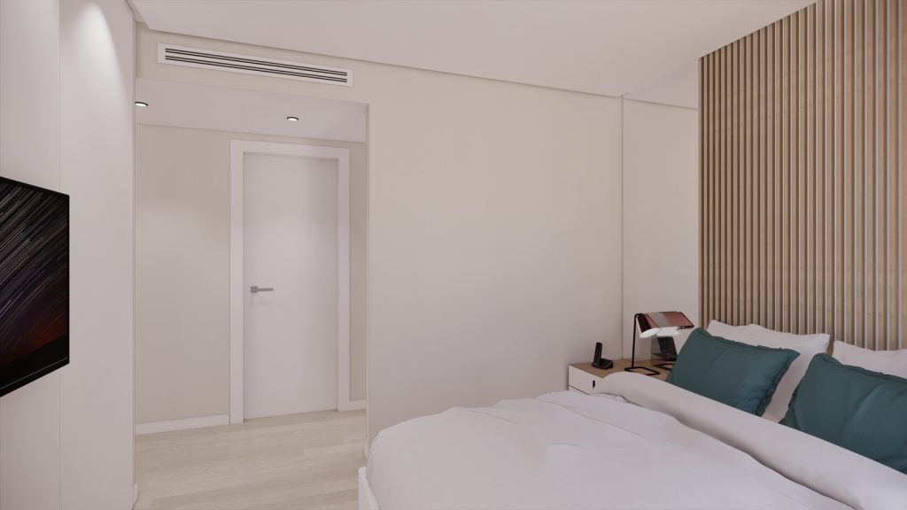 proyecto interiorismo reforma y decoración de vivienda en calle gerona malaga &ndash; 19 &ndash; dormitorio principal suite